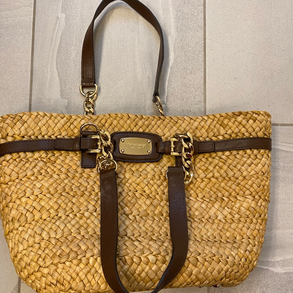 Michael Kors Straw Handbag